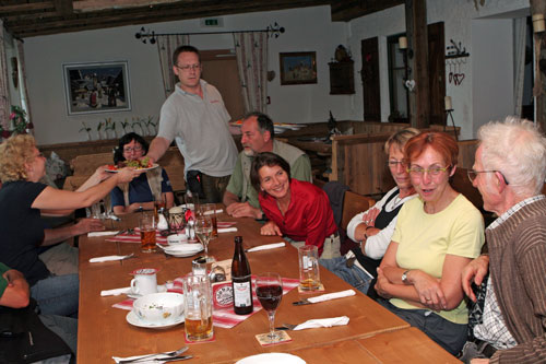 Abendessen im Kaiserhaus nach der Exkursion