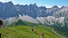 Auf dem Weg zur Falkenhütte