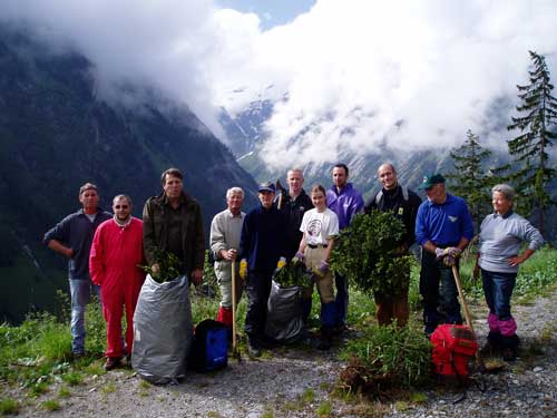 Unsere Gruppe am ersten Arbeitstag.