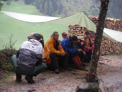 Selbst ein Regentag kann uns Bergwaldler nichts anhaben.