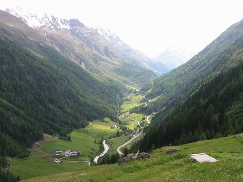 Das hintere Ötztal Richtung Vent.